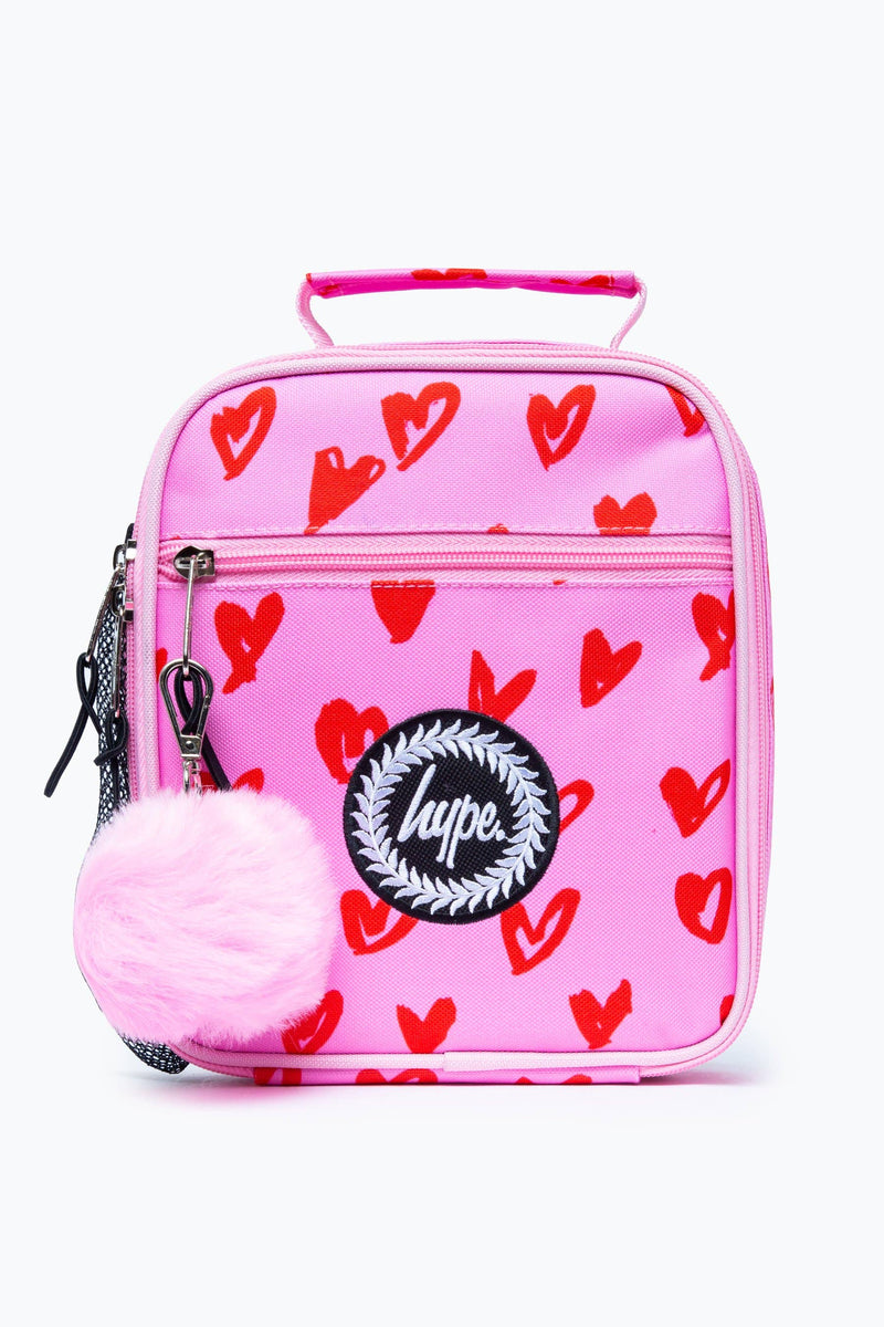 Hype pink shop holographic lunch bag